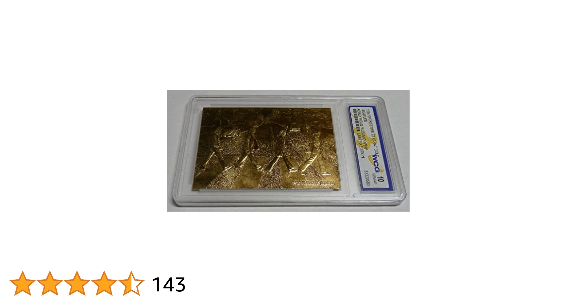 ビートルズ バスト像 限定品 証明書あり Amazon.com: BEATLES ABBEY ROAD Album Cover 23KT Gold Card